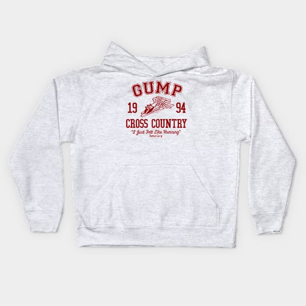 Gump Cross Country 1994 Kids Hoodie by megsna